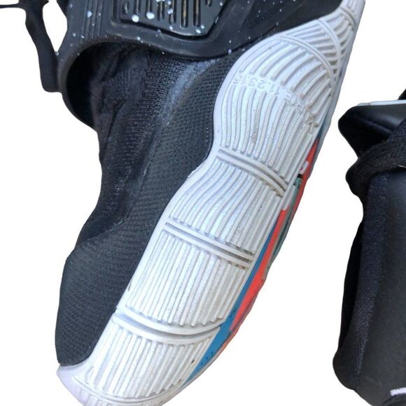 CUSTOM 2019 Nike Kyrie 6 GS 'Jet Black' Gold Black Size 5 - Picture 7 of 16